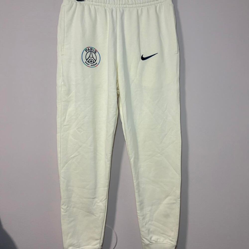 Nike psg cream sweatpants mens
